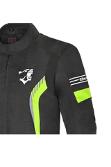 Bela Bradley Giacca da Moto Nero/ Giallo Fluor 