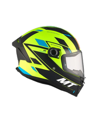 MT STINGER 2 ZIVZE C3 Opaca moto integrale Caschi Giallo fluo Nero 