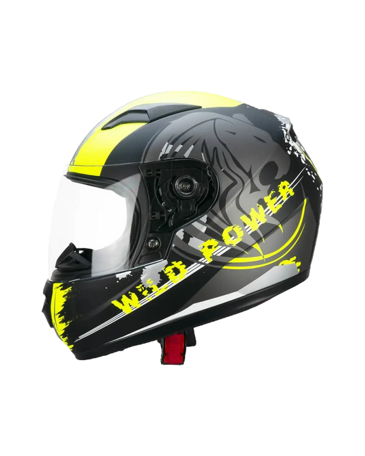 CGM 265G LUCKY WILD INTEGRALI CASCHI BAMBINI Nero Giallo fluo opaco 