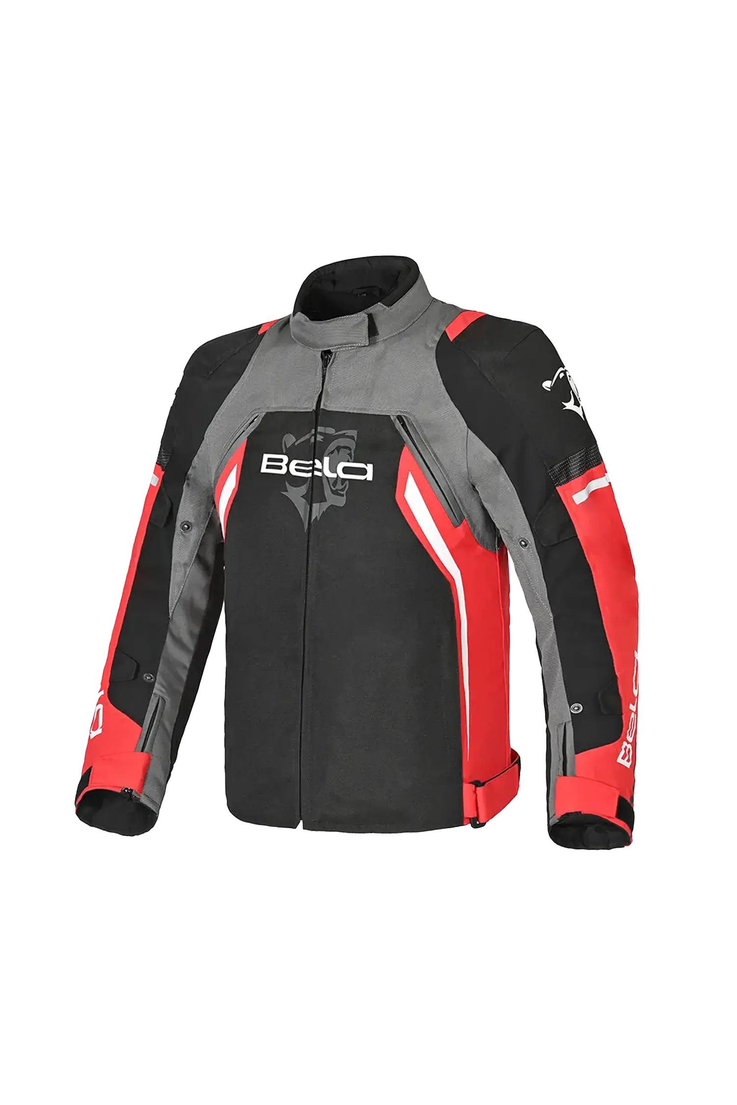Bela Cordaniel Giacca moto Nera Grigio scuro Rosso 