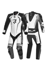 BELA NorthStar 1PC tute da corsa moto Nero Blanco 