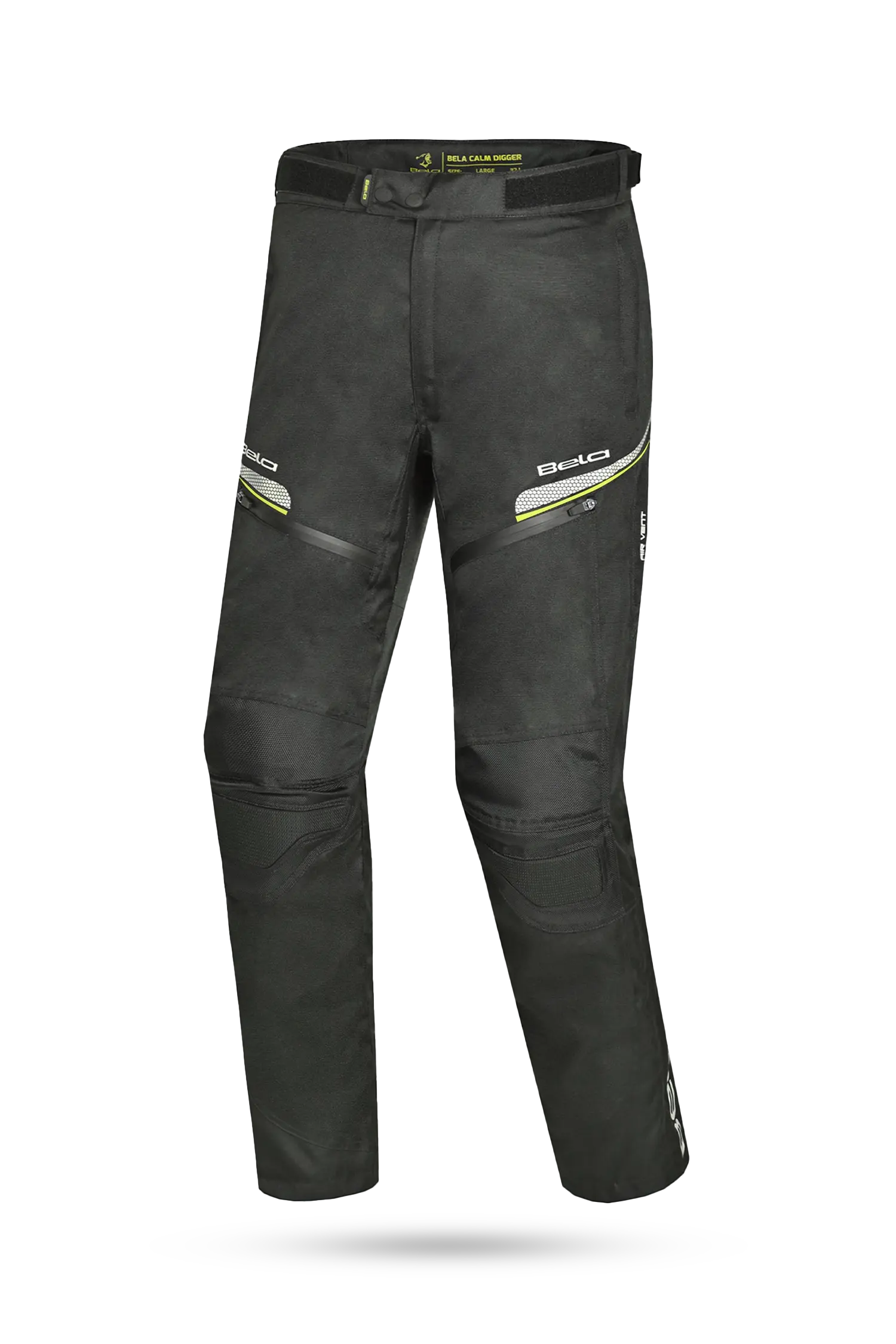 Bela Calm Digger pantaloni per Uomo 32L Nero Giallo 