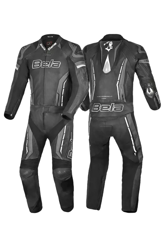 BELA - tuta 2 PC ROCKET cangaroo mix. NEGRO/ANTRACITA 