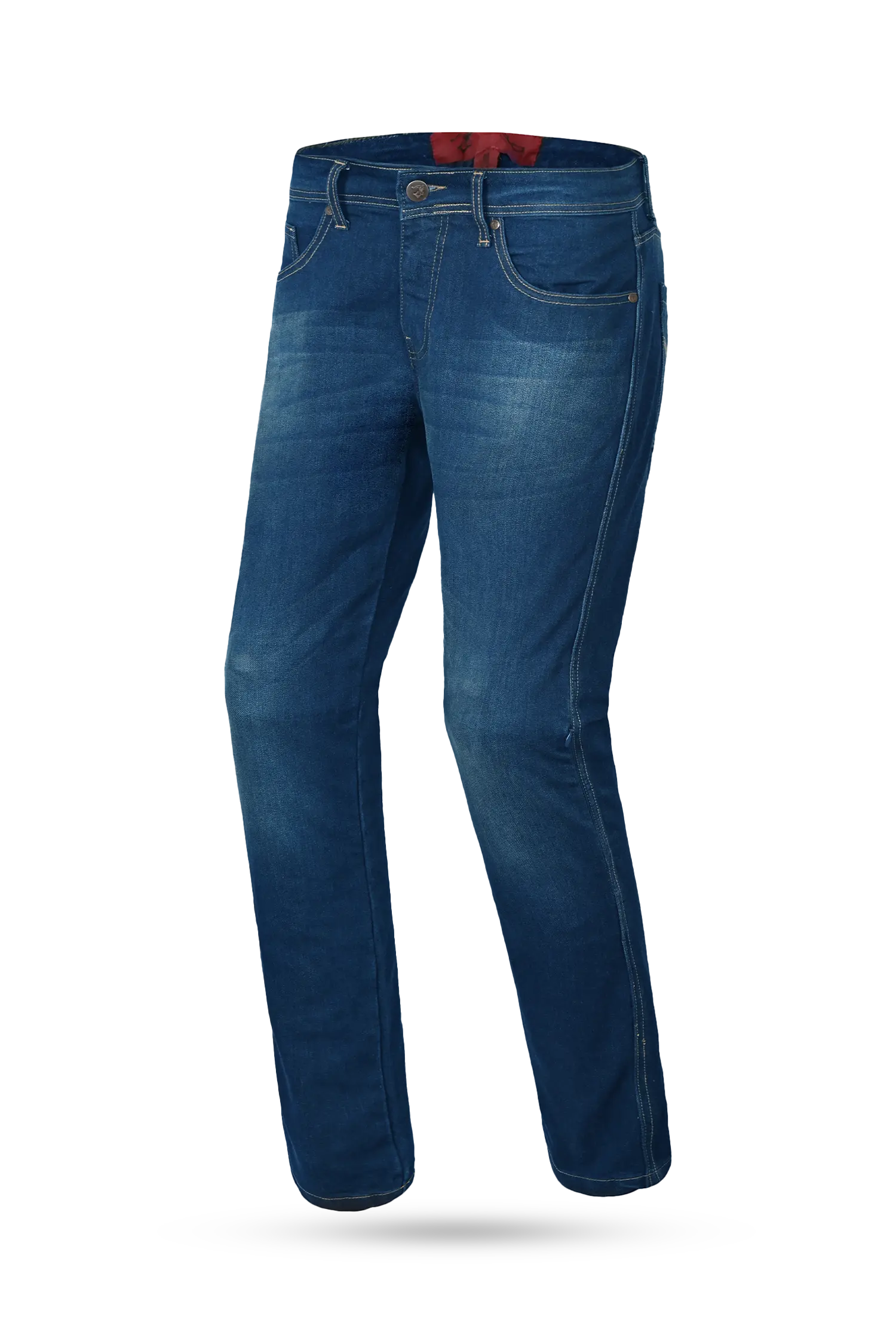 Bela Tough Rider da uomo Jeans da motociclista vintage blu 