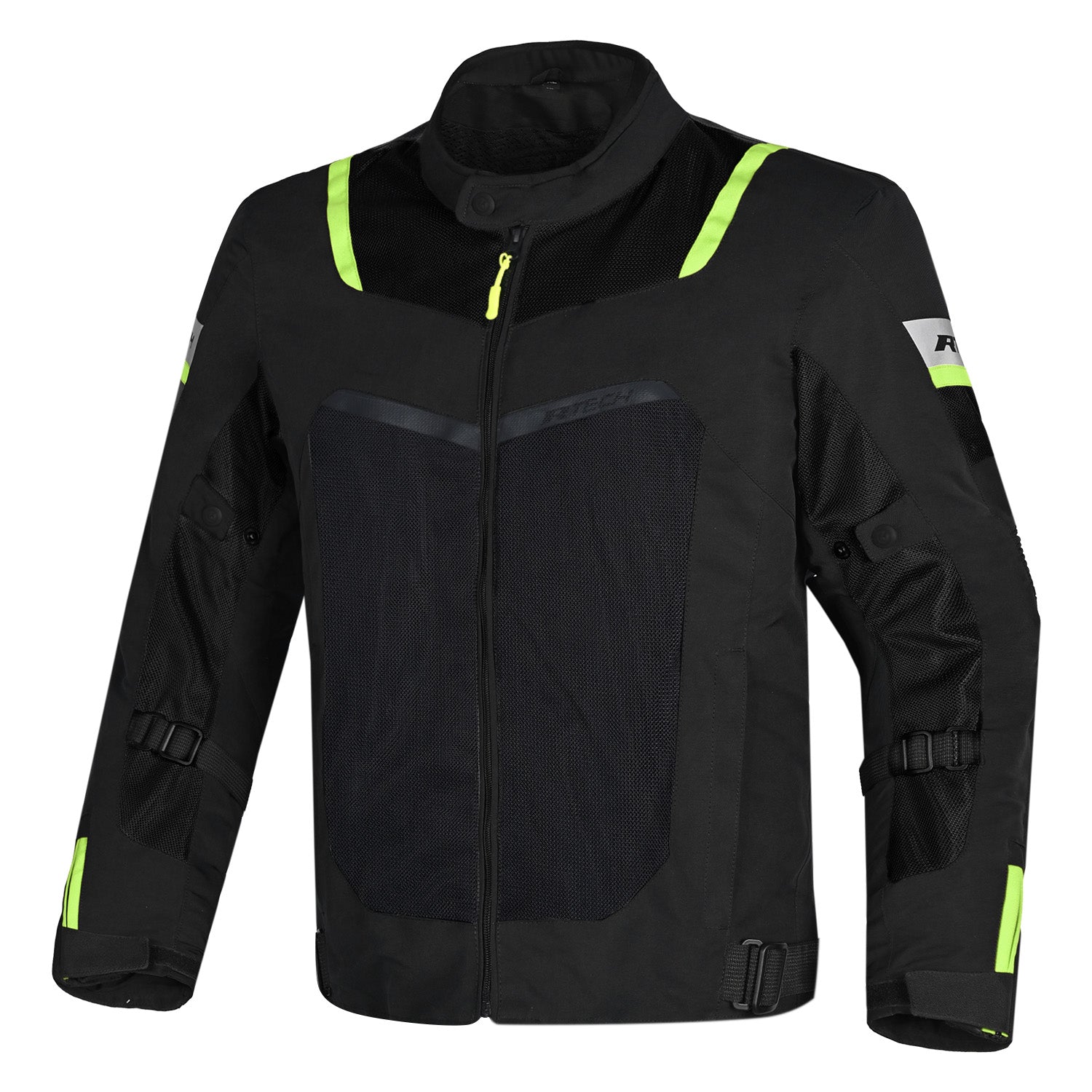 R-TECH SPIRAL MESH GIACCA MOTO ESTIVA TESSUTO UOMO GIALLO FLUO NERO ROSSO 