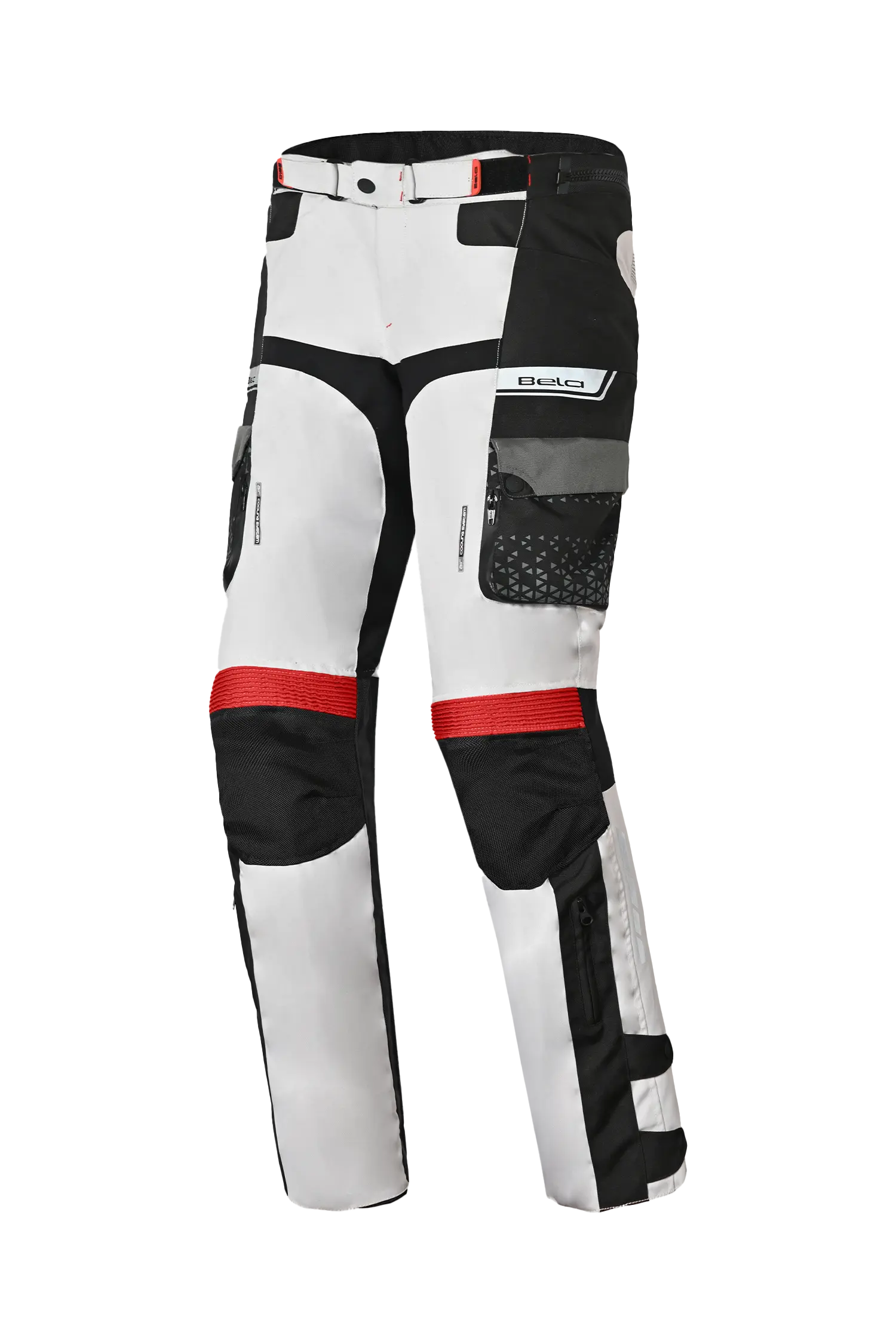 Bela Crossroad Extreme WP Pantaloni in tessuto impermeabile Ice/ Nero/ Rosso 