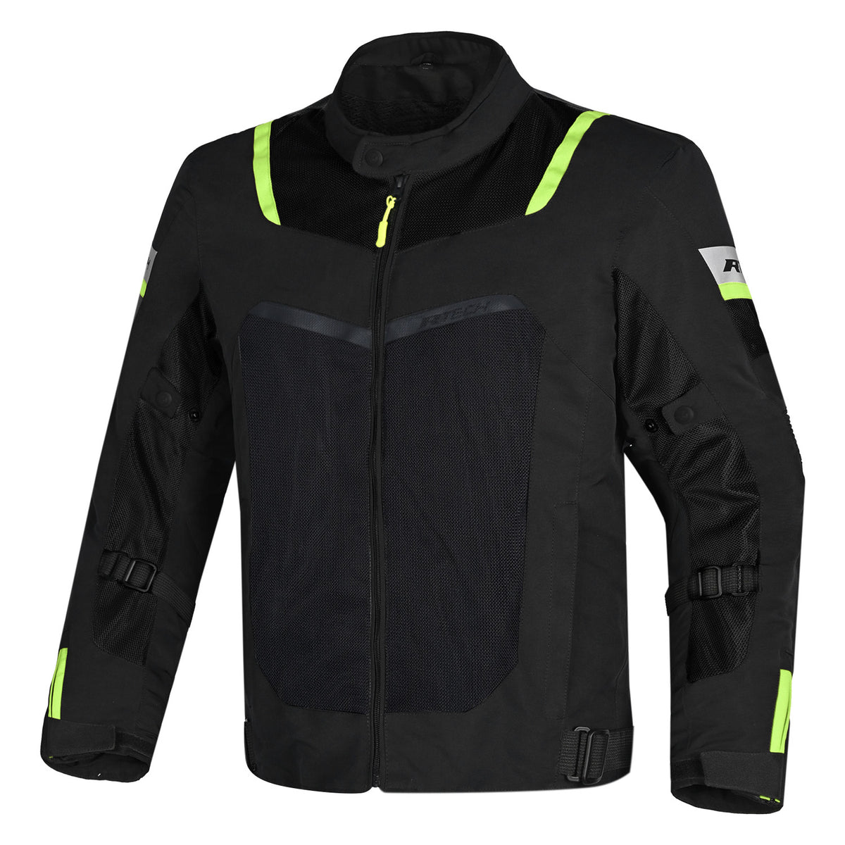 R-TECH SPIRAL MESH GIACCA MOTO ESTIVA TESSUTO UOMO GIALLO FLUO NERO ROSSO 