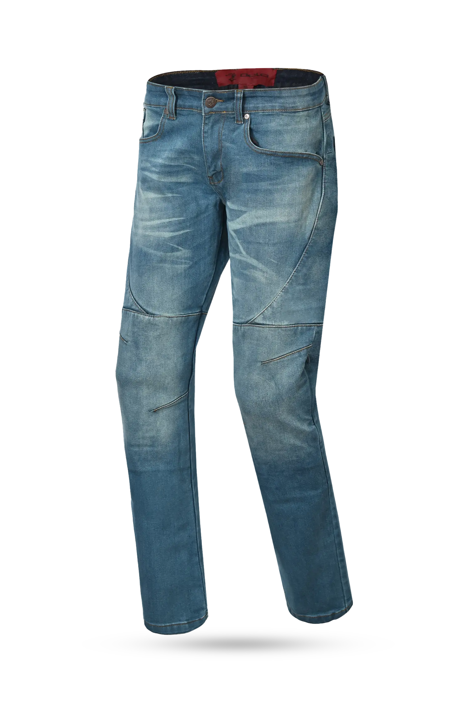 Bela Rocker Jeans Moto Uomo Azzurro 