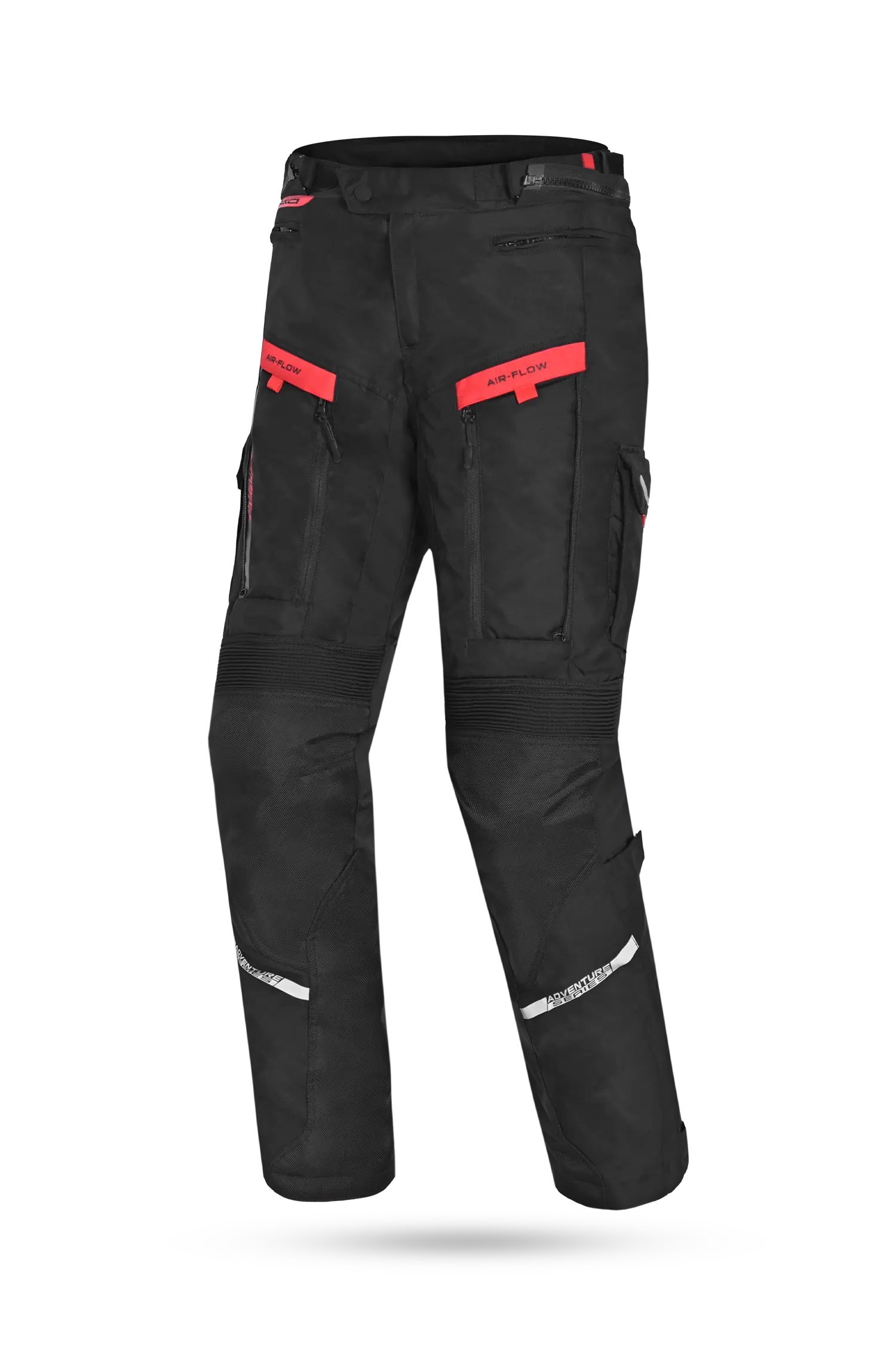 Bela Transformer Pantaloni da moto per uomo Nero/Rosso 