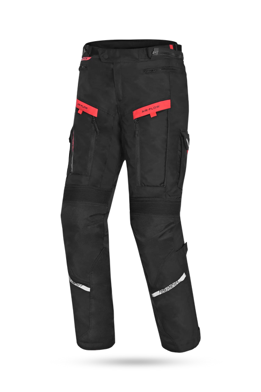 Bela Transformer Pantaloni da moto per uomo Nero/Rosso 