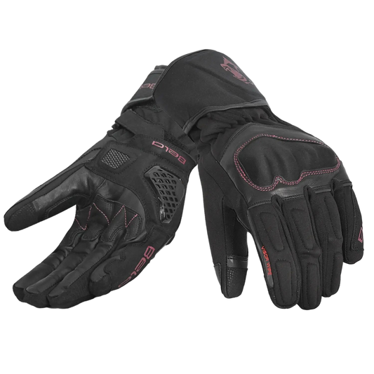 Bela - Guanti Frost Shield Uomo Nero Bordeaux Burgundy 