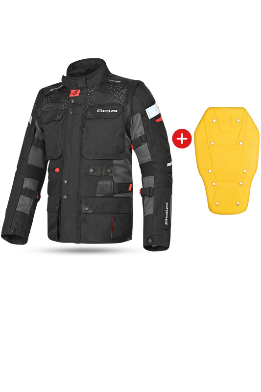 Bela Cross Road Extreme WP uomo Giacca Tre strati moto (Maniche removibili) 