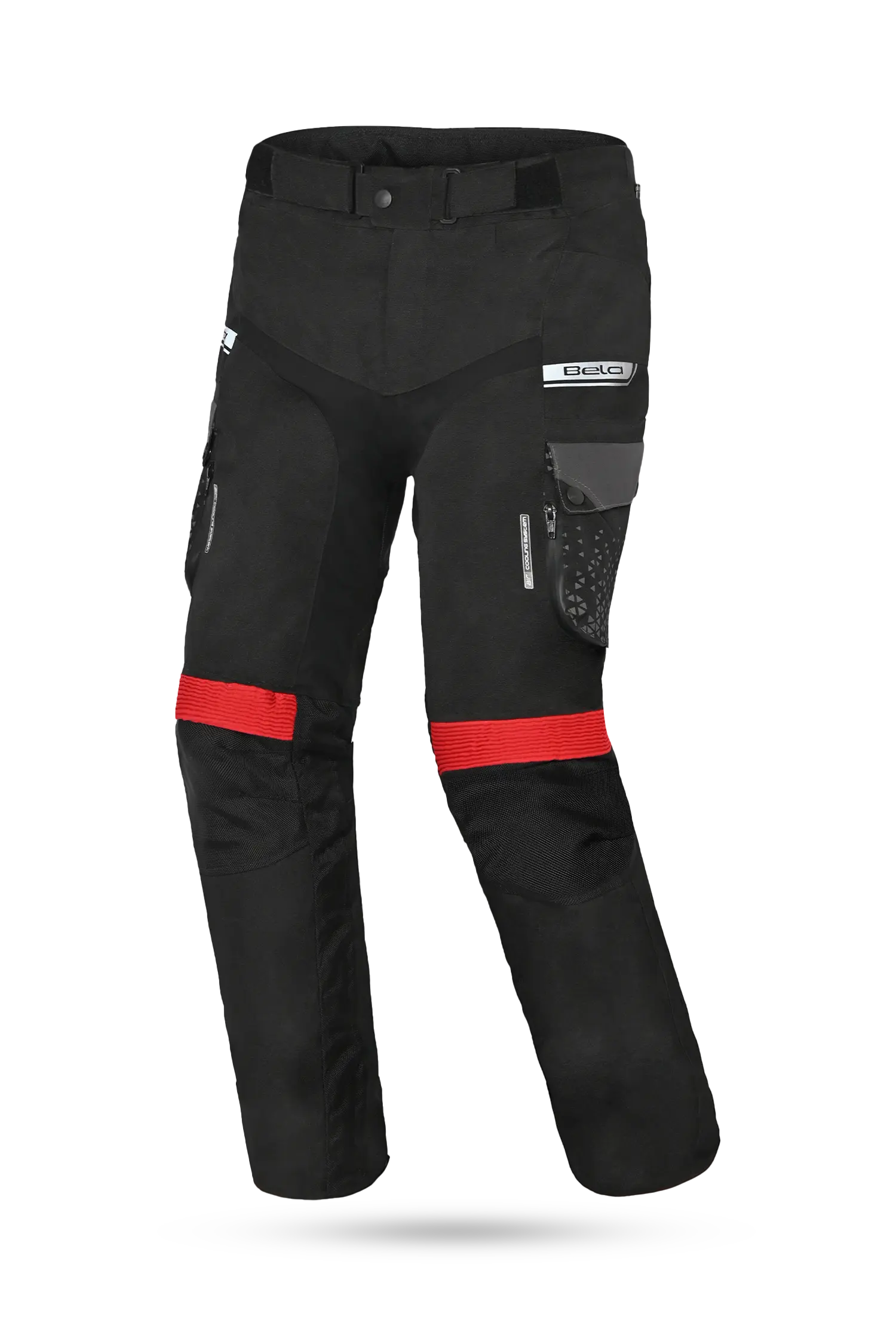 Bela Crossroad Extreme WP Pantaloni tessuto impermeabile UOMO Nero/Antracite/Rosso 