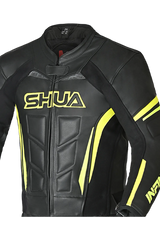 Shua Infinity Tuta Moto 2 pezzi Nero/Giallo 