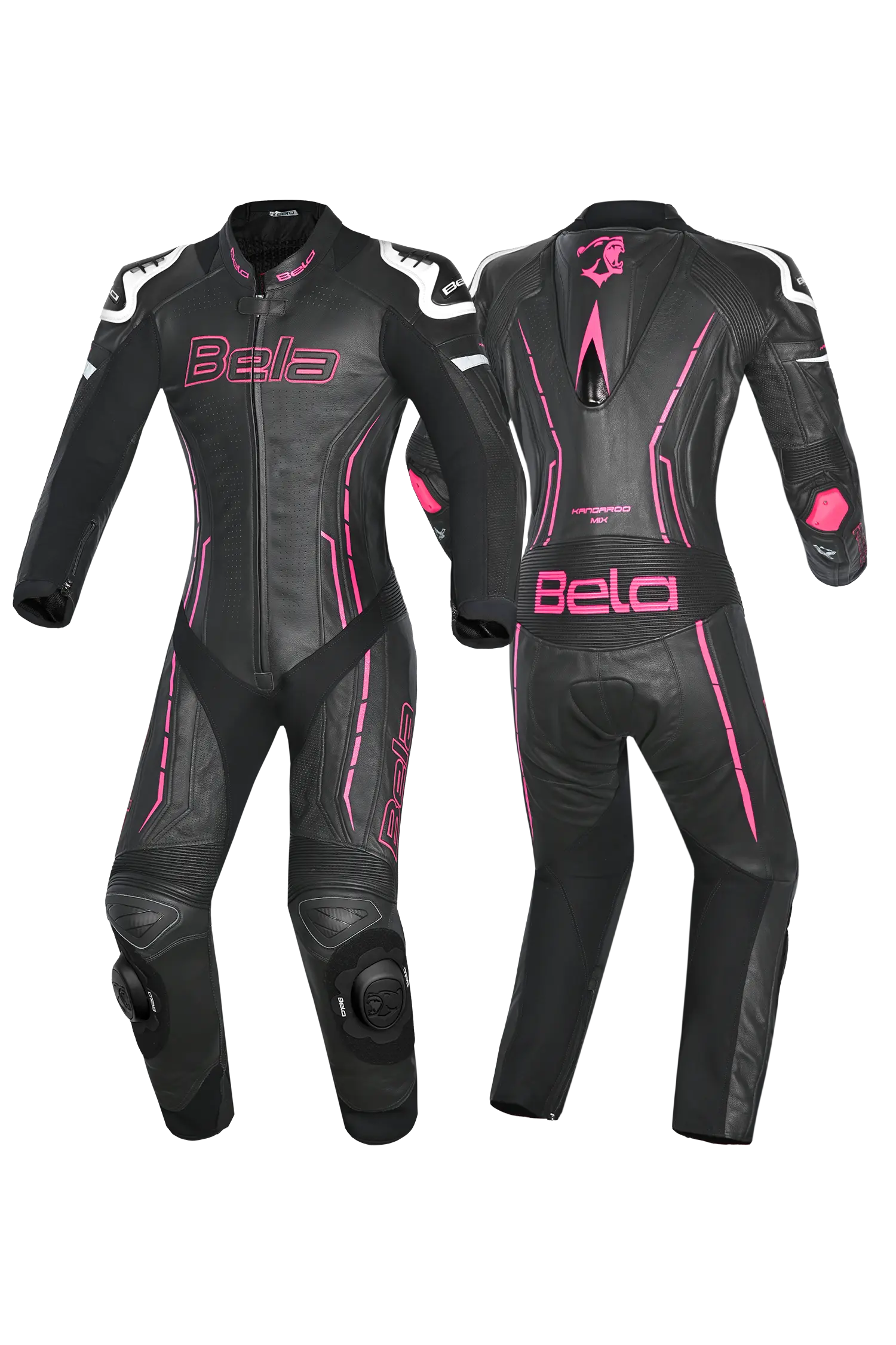 Bela Rocket Nero rosa 1PC Tute Pelle Di Canguro Mix Donna 