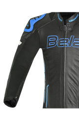 BELA-1PC tuta ROCKET MIX CANGURO NERO/Blu 