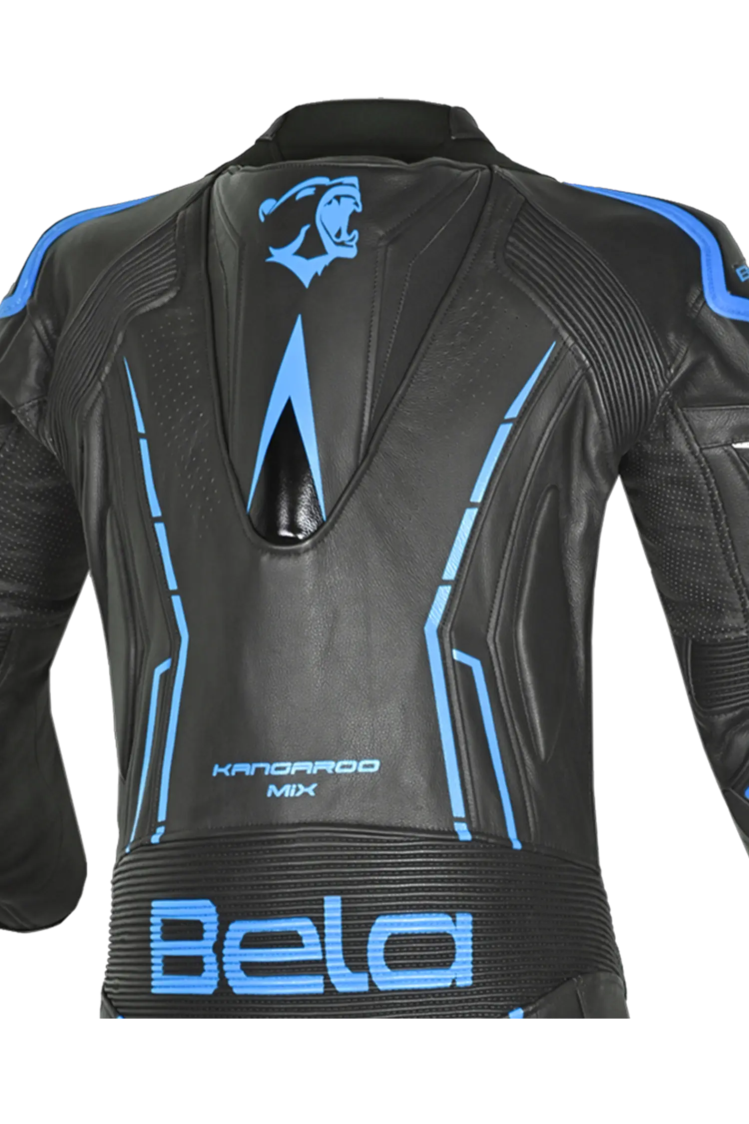 BELA-1PC tuta ROCKET MIX CANGURO NERO/Blu 