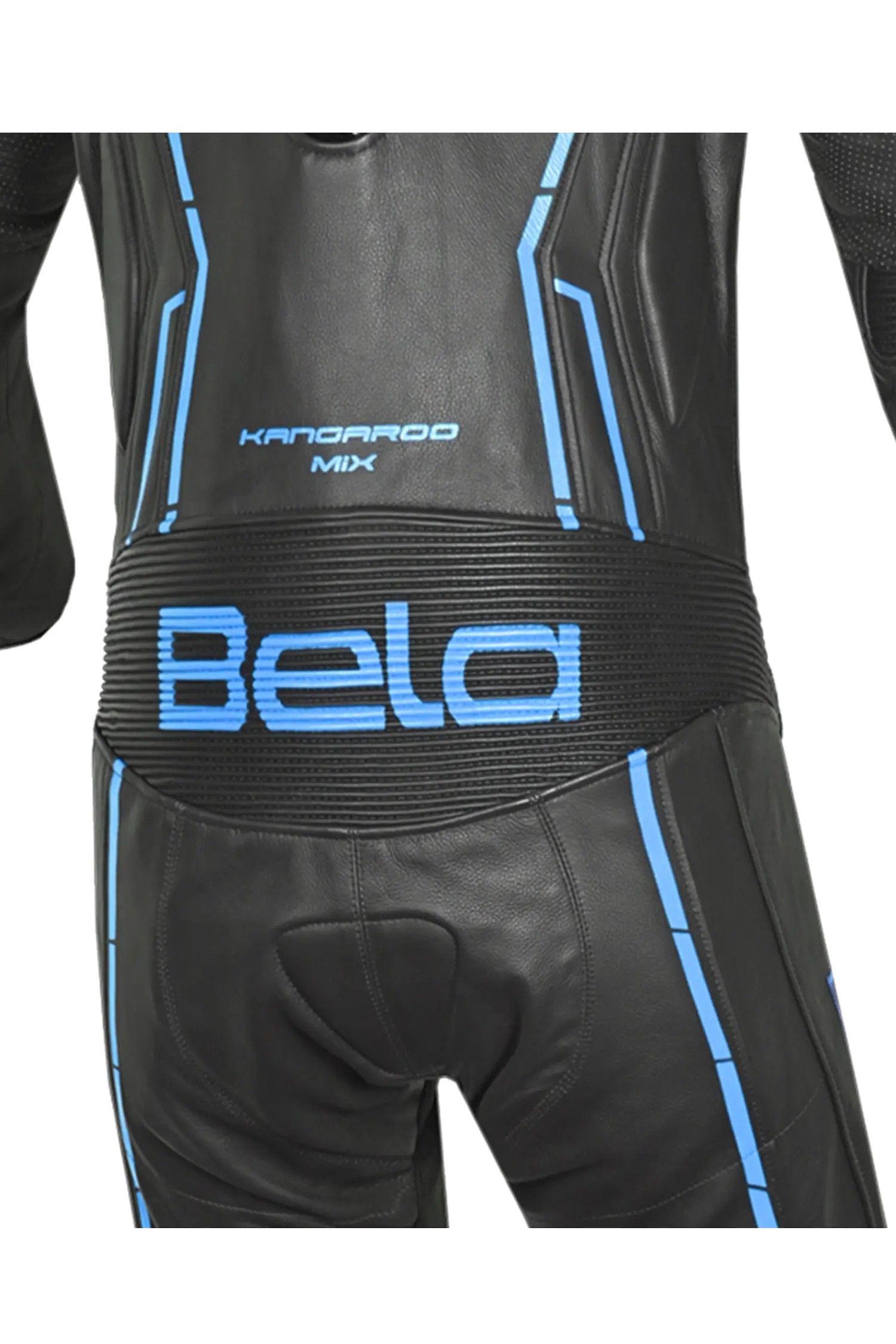 BELA-1PC tuta ROCKET MIX CANGURO NERO/Blu 