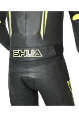 Shua Infinity Tuta Moto 2 pezzi Nero/Giallo 