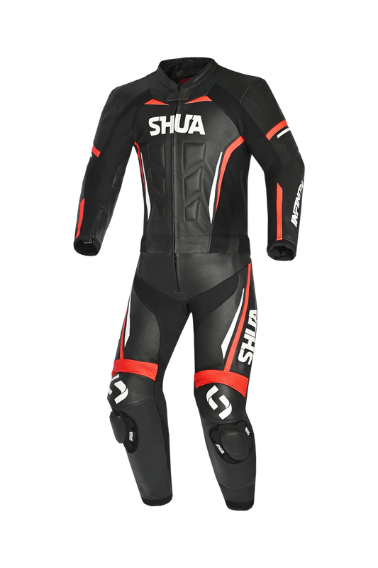 Shua Infinity Tuta Moto 2 pezzi Nero/Rosso 