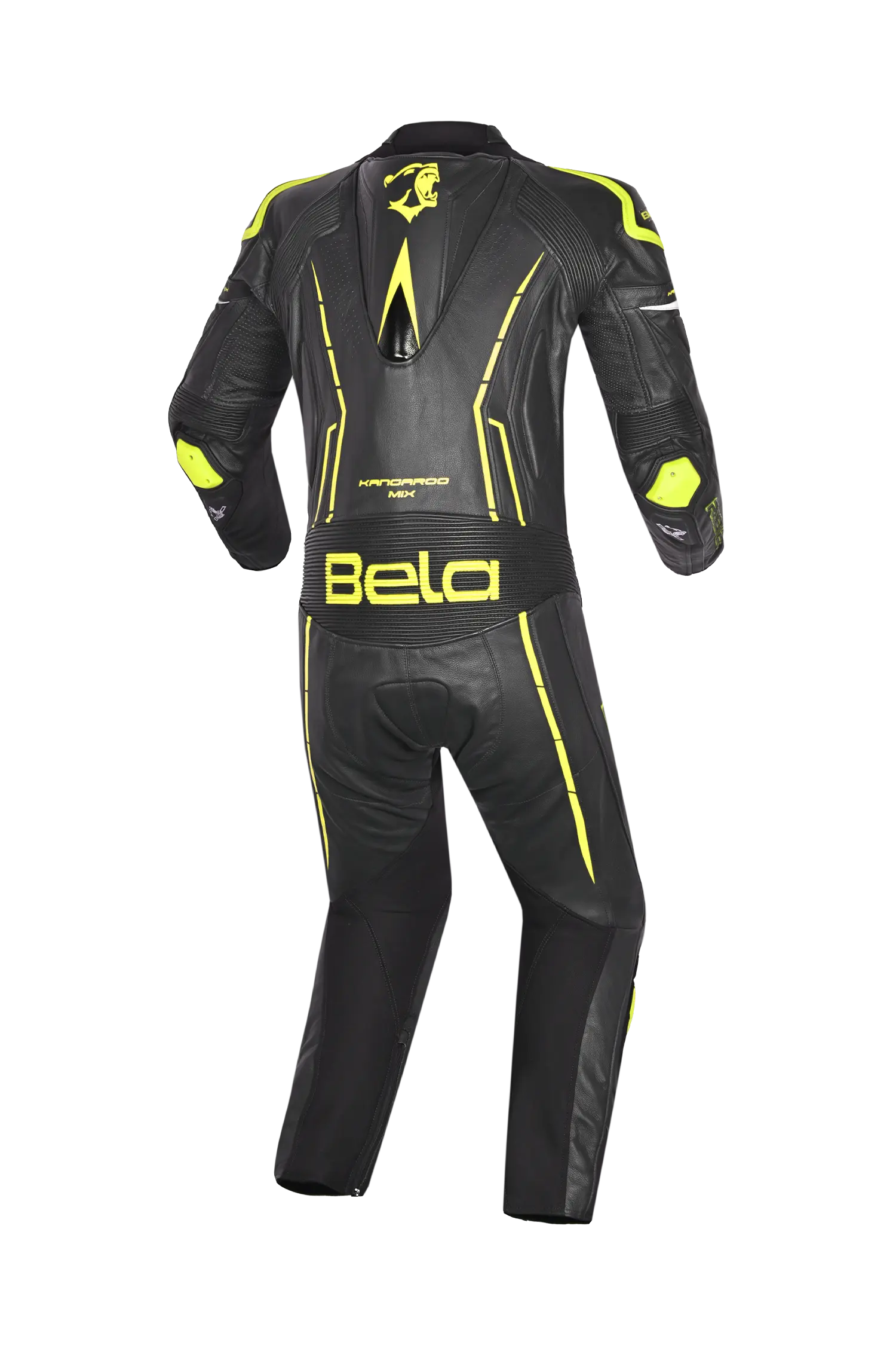 Bela Rocket Nero giallo 1PC Tute Pelle Di Canguro Mix Uomo 