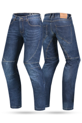 Bela Rocker Jeans 34L Moto per Uomo - Azul 