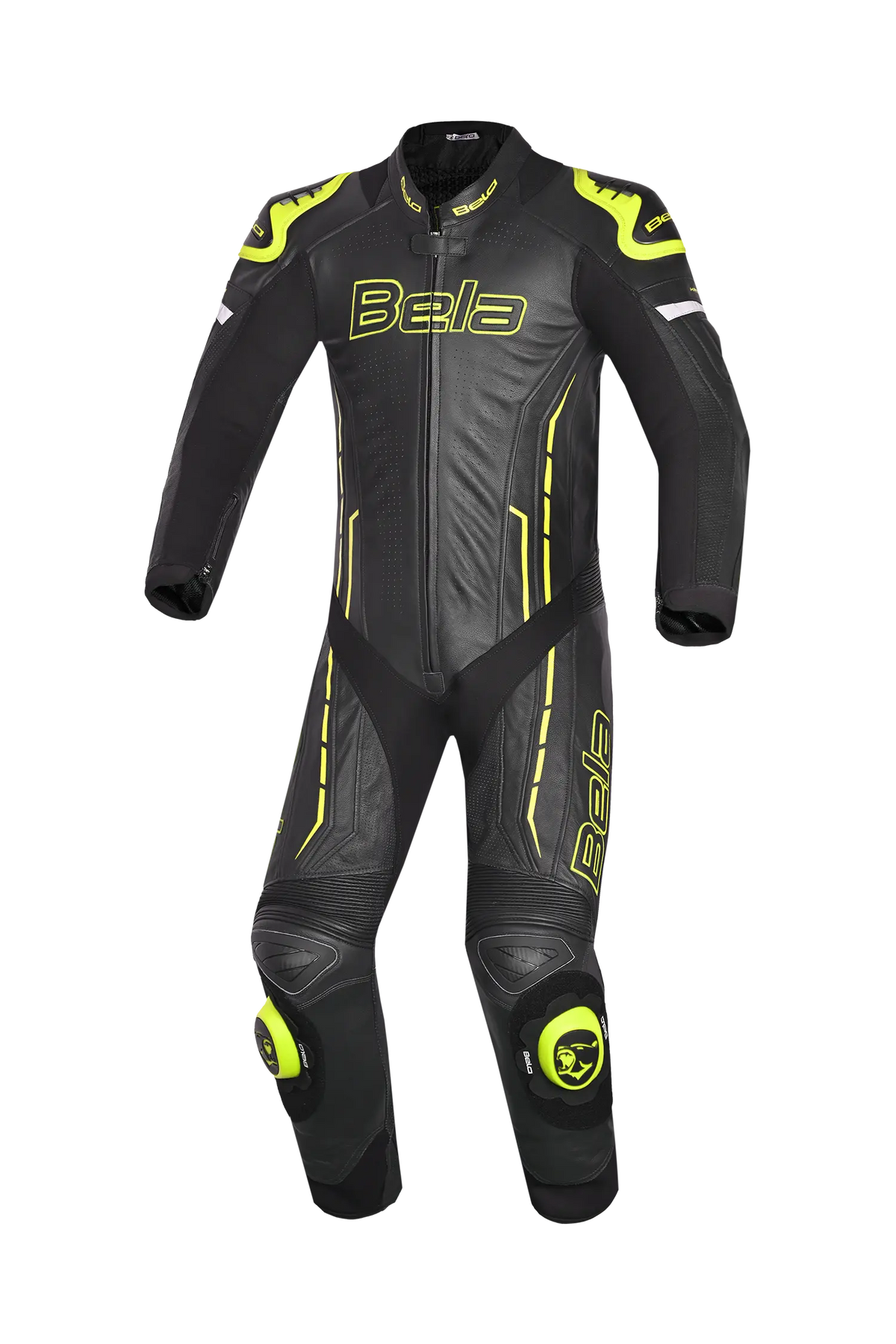 Bela Rocket Nero giallo 1PC Tute Pelle Di Canguro Mix Uomo 