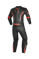Shua Infinity Tuta Moto 2 pezzi Nero/Rosso 