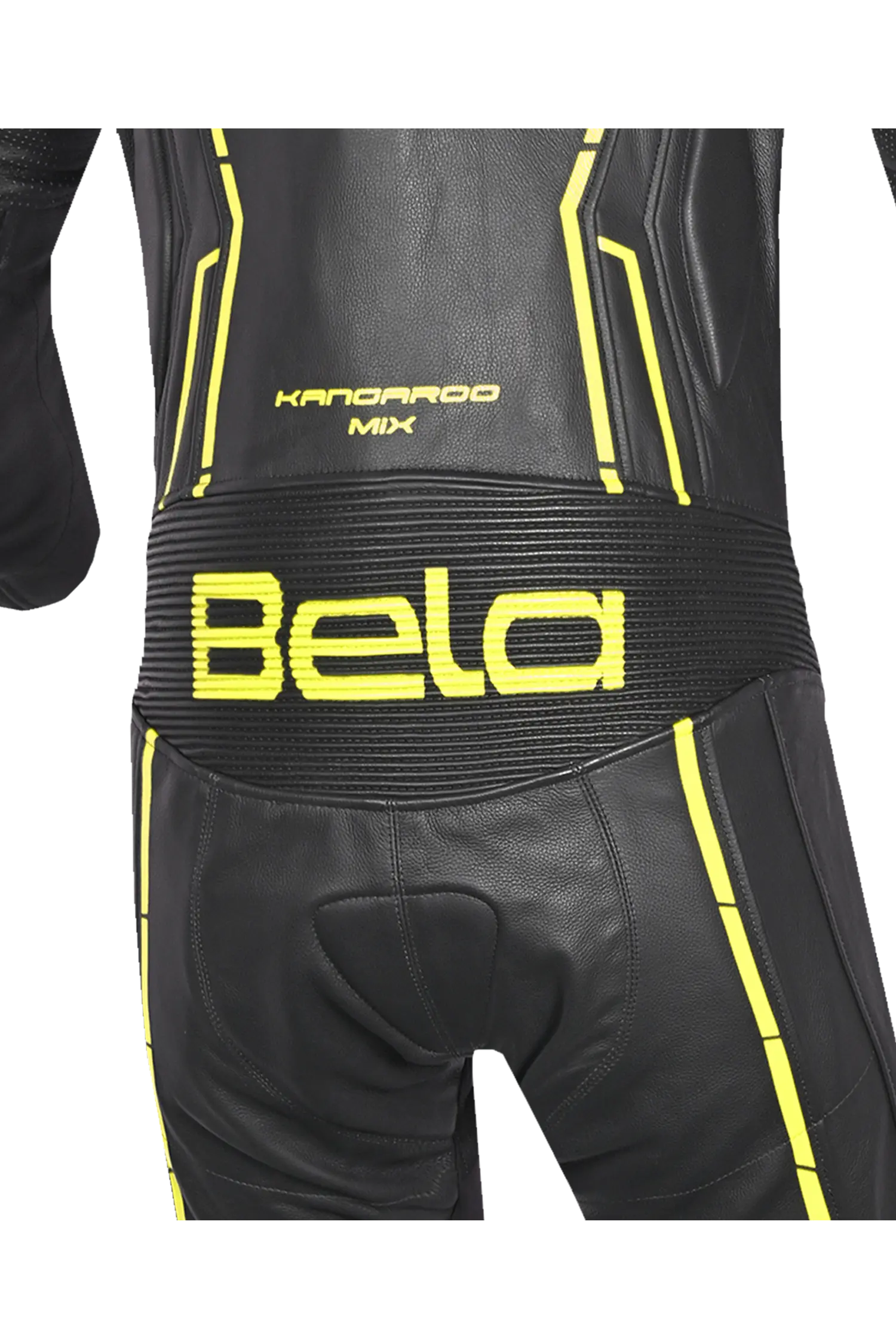 Bela Rocket Nero giallo 1PC Tute Pelle Di Canguro Mix Uomo 