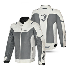 BELA MESH PRO GIACCA UOMO MOTO IN TESSUTO TRAFORATO ESTIVA GHIACCIO/GRIGIO 