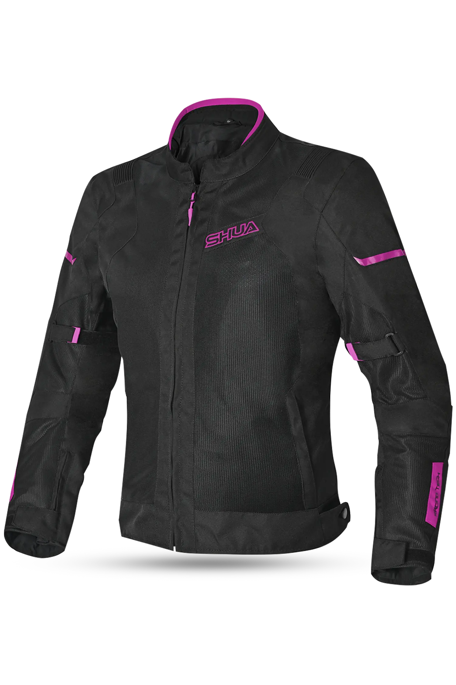 SHUA - GRAVITY LITE GIACCA IN TESSUTO DONNA NERO/FUCSIA Estivo traforato 