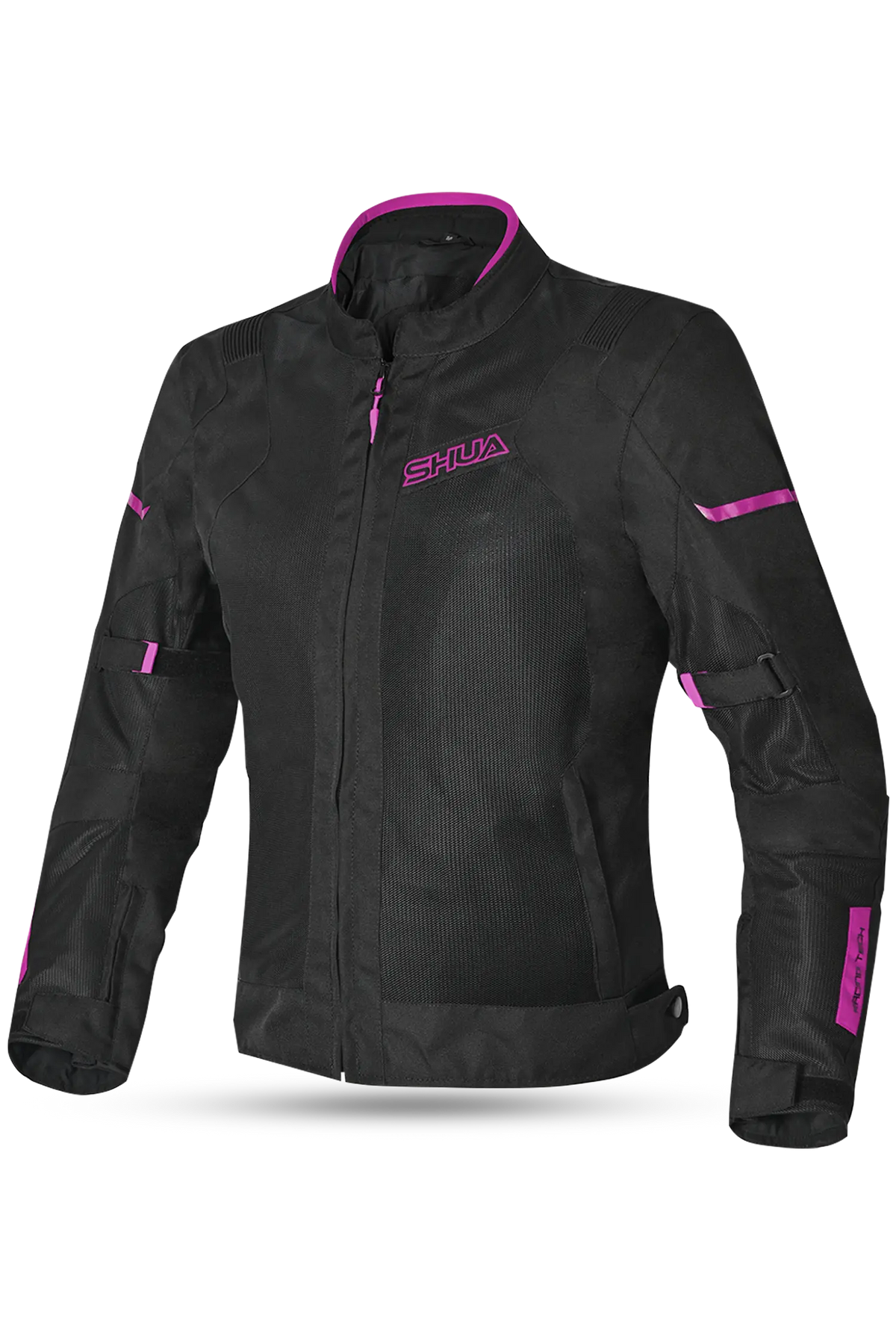 SHUA - GRAVITY LITE GIACCA IN TESSUTO DONNA NERO/FUCSIA Estivo traforato 