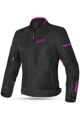 SHUA - GRAVITY LITE GIACCA IN TESSUTO DONNA NERO/FUCSIA Estivo traforato 