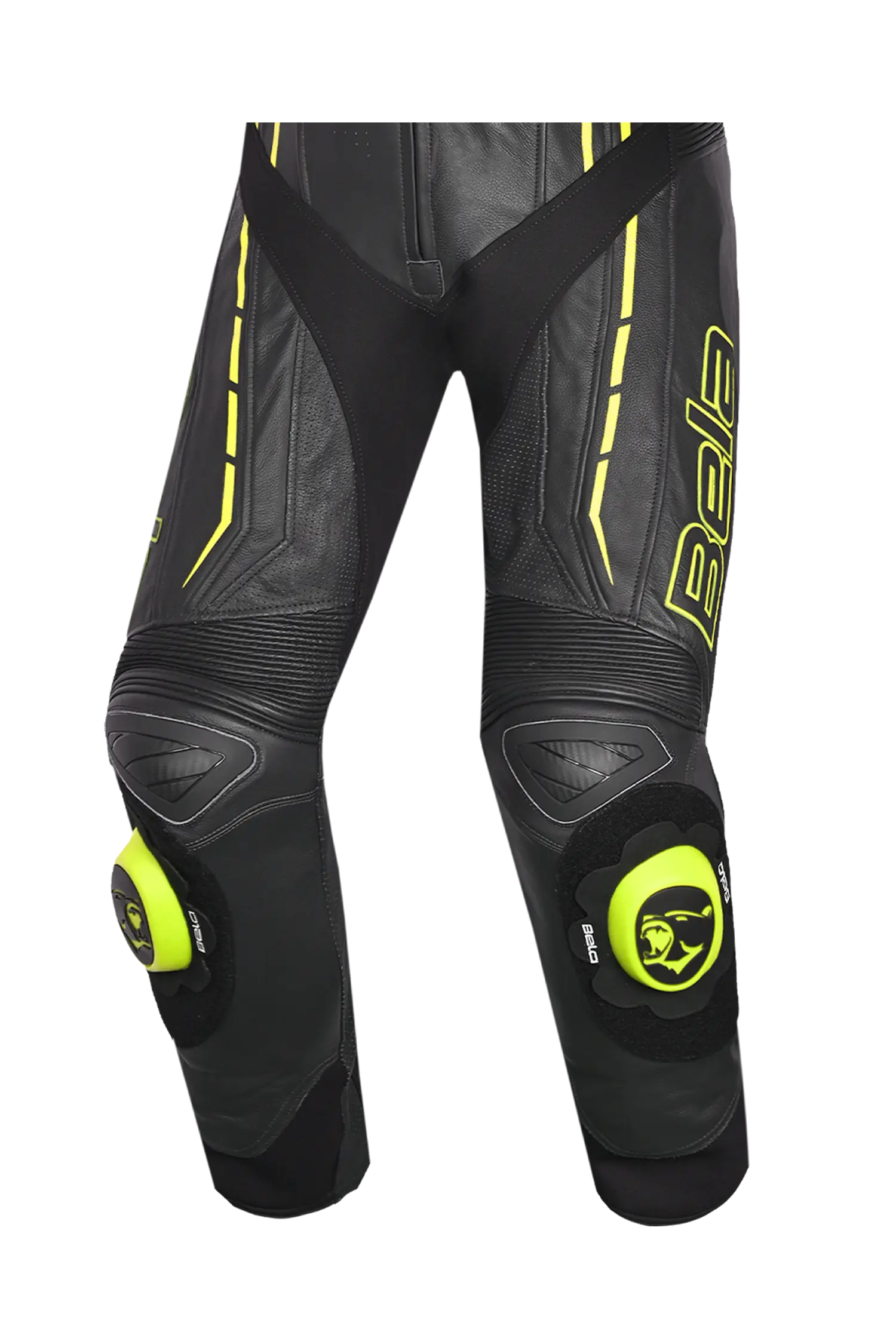 Bela Rocket Nero giallo 1PC Tute Pelle Di Canguro Mix Uomo 