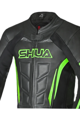 Shua Infinity Tuta Moto 2 pezzi Nero/Verde 