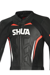 Shua Infinity Tuta Moto 2 pezzi Nero/Rosso 