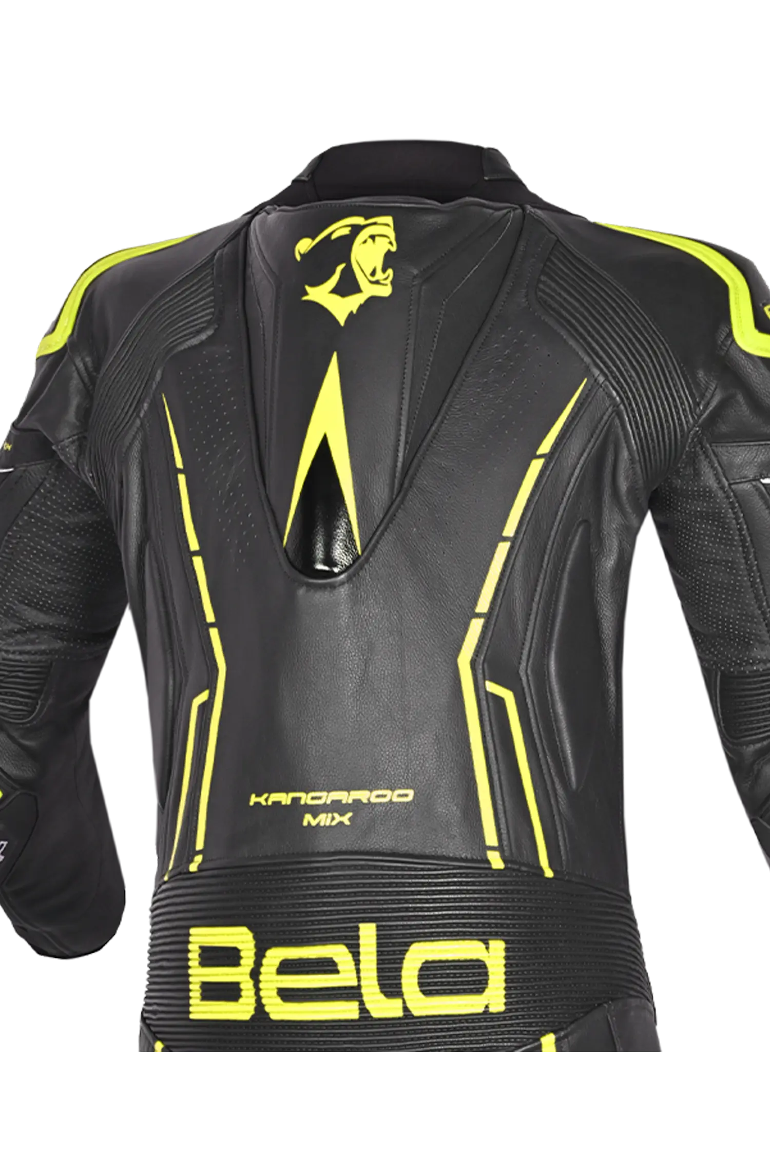 Bela Rocket Nero giallo 1PC Tute Pelle Di Canguro Mix Uomo 