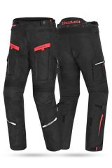 Bela Transformer Pantaloni da moto per uomo Nero/Rosso 