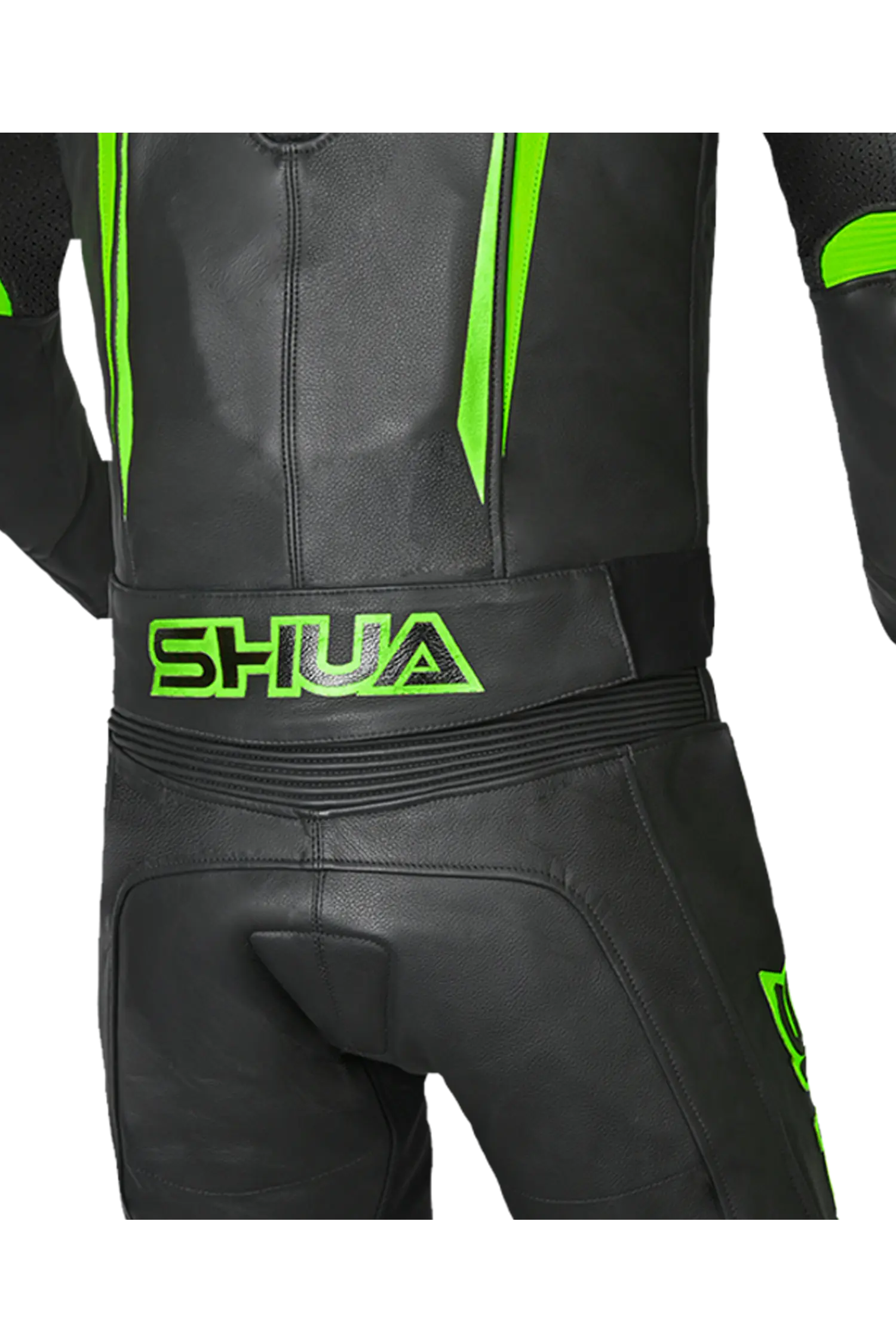 Shua Infinity Tuta Moto 2 pezzi Nero/Verde 