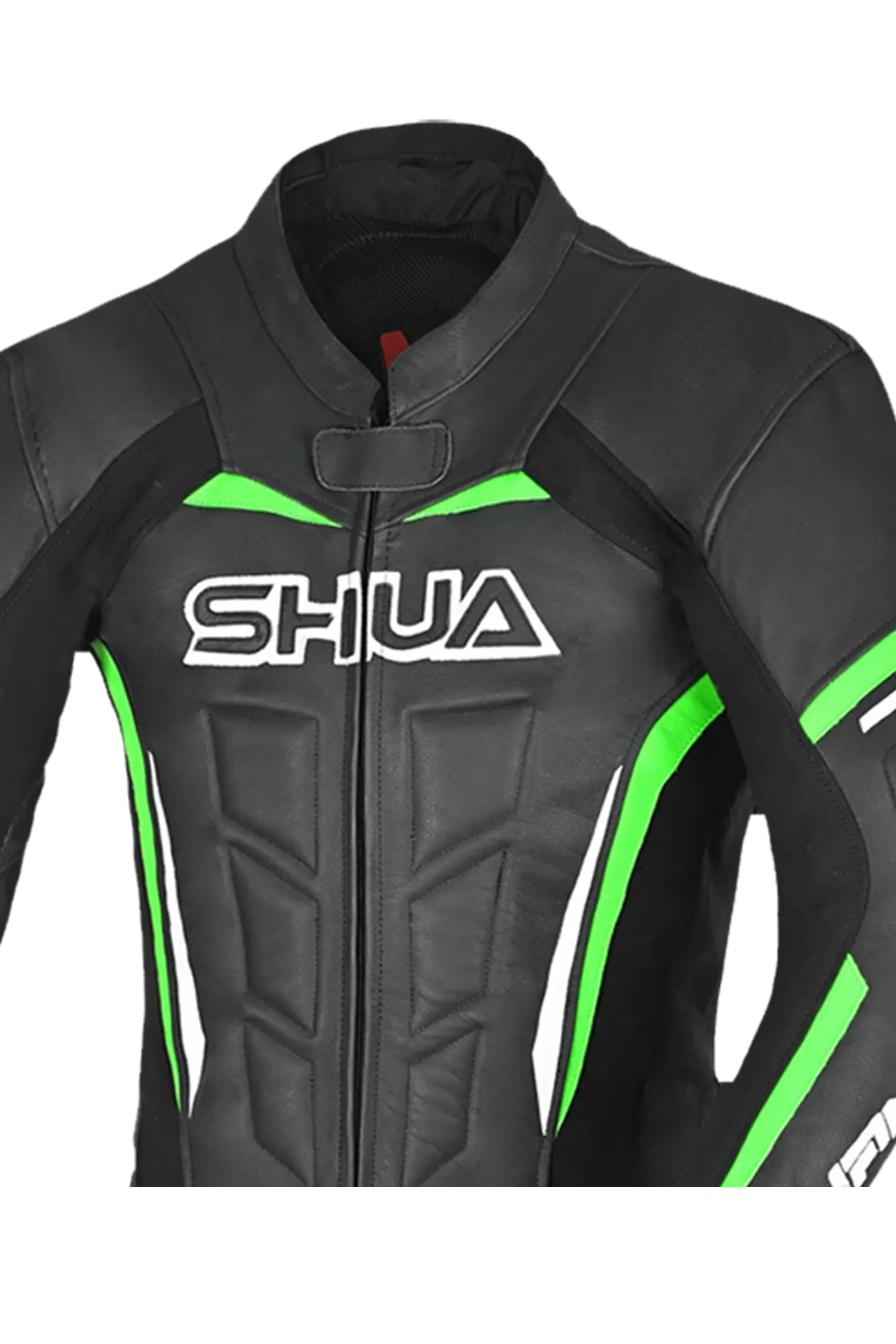 Shua Infinity Nero Verde 1PC Tute da Moto Pelle Uomo 
