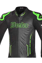 Bela Rocket Nero Verde 1PC Tute in Pelle Di Canguro Mix Uomo 