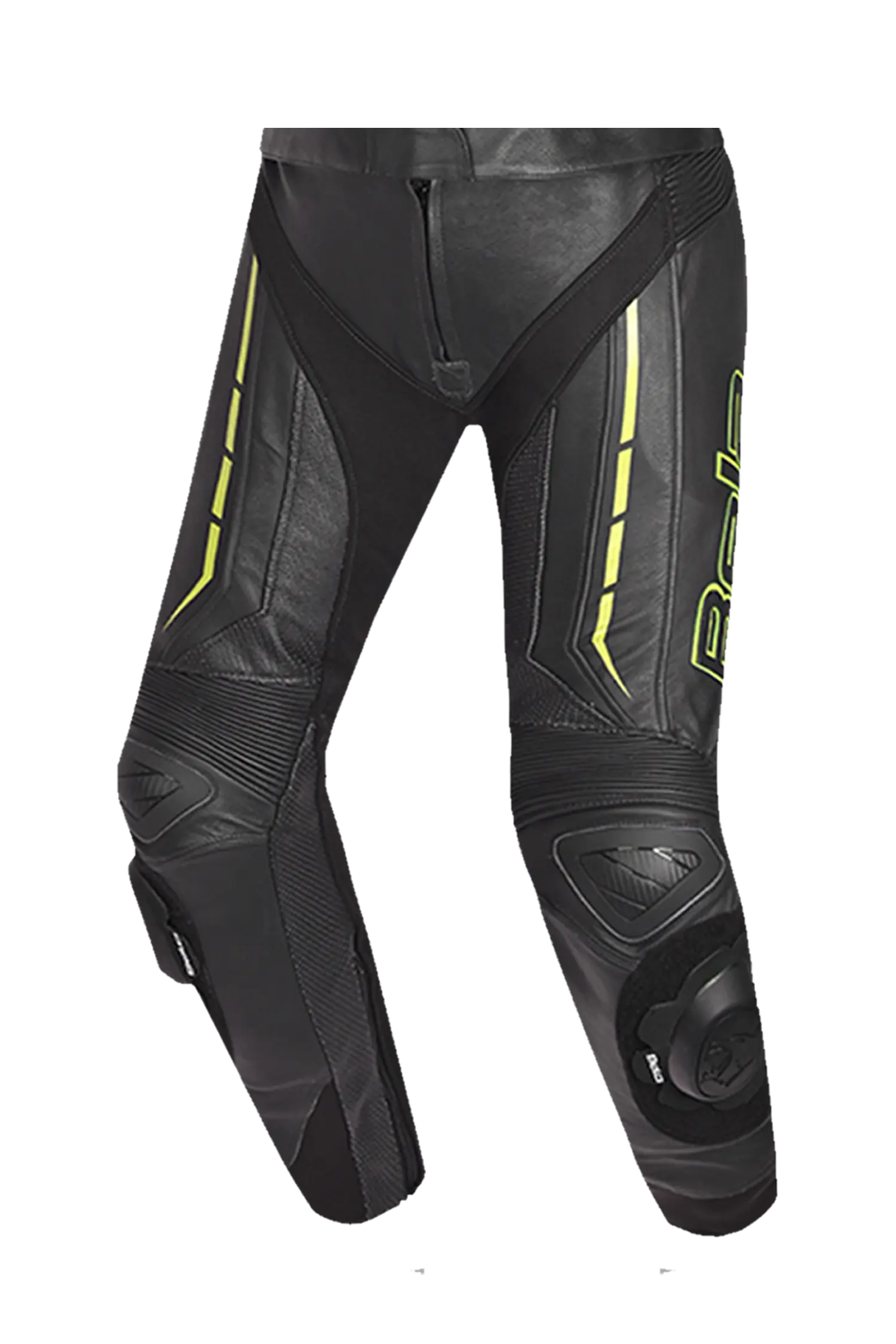 Bela Rocket nero Giallo 2PC Tute in Pelle Di Canguro Mix donna 