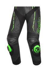 Bela Rocket Nero Verde 1PC Tute in Pelle Di Canguro Mix Uomo 
