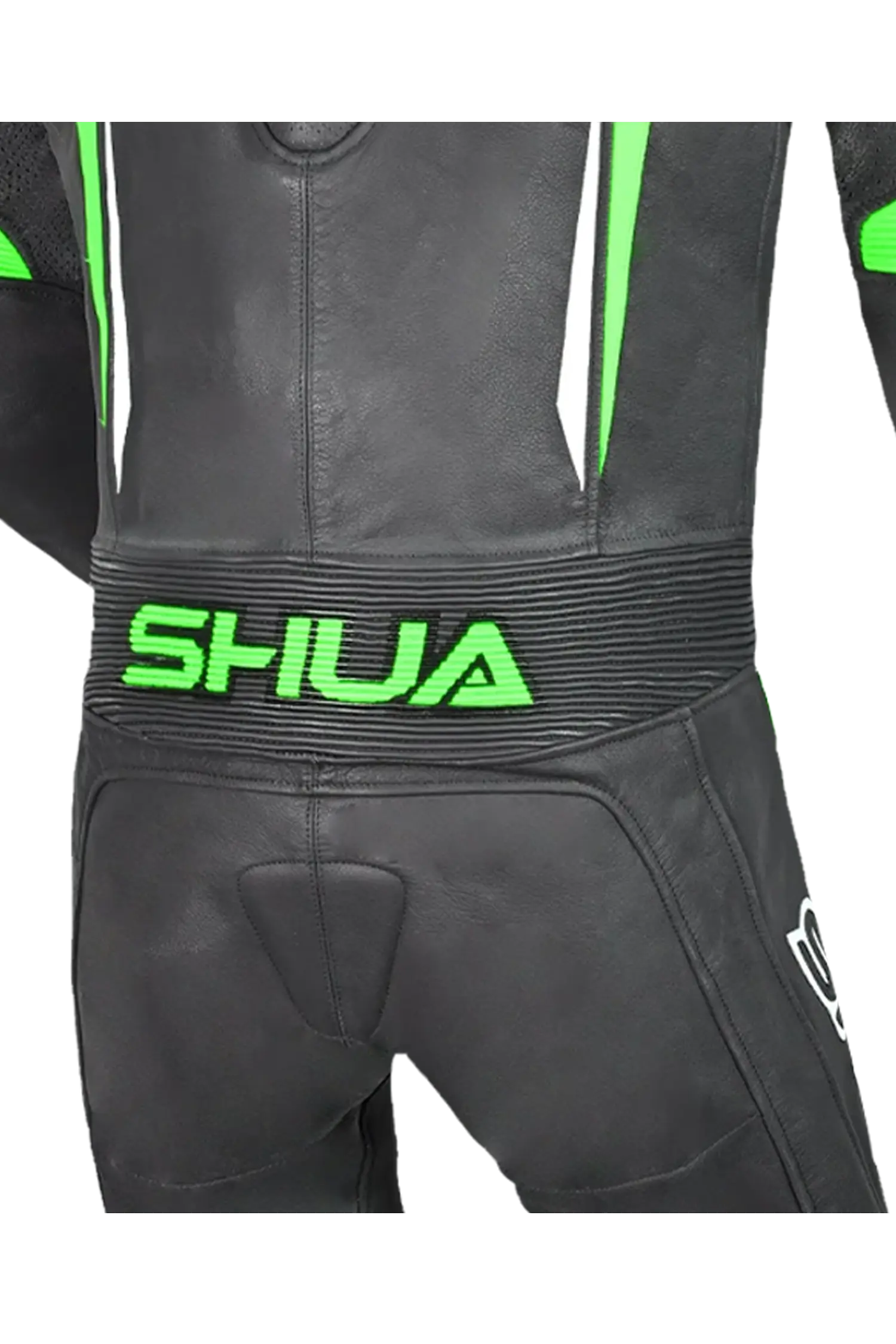 Shua Infinity Nero Verde 1PC Tute da Moto Pelle Uomo 