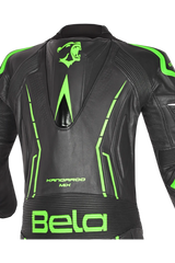 Bela Rocket Nero Verde 1PC Tute in Pelle Di Canguro Mix Uomo 