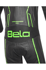 Bela Rocket Nero Verde 1PC Tute in Pelle Di Canguro Mix Uomo 