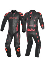 BELA-1PC tuta ROCKET MIX CANGURO NERO/ROSSO 