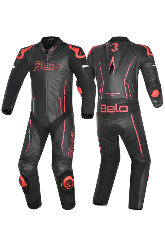 Shua Infinity Tuta Moto 2 pezzi Nero/Rosso 