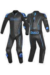 BELA-1PC tuta ROCKET MIX CANGURO NERO/Blu 