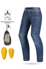 Bela Rocker Jeans 34L Moto per Uomo - Azul 